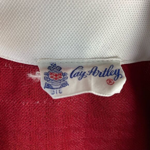 Vintage Cay Artley Red & White Half Button Down Dress EUC - Picture 8 of 8